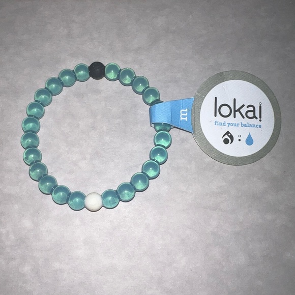 NWT Lokai Authentic Blue Water Cause bracelet size Medium - Picture 5 of 9